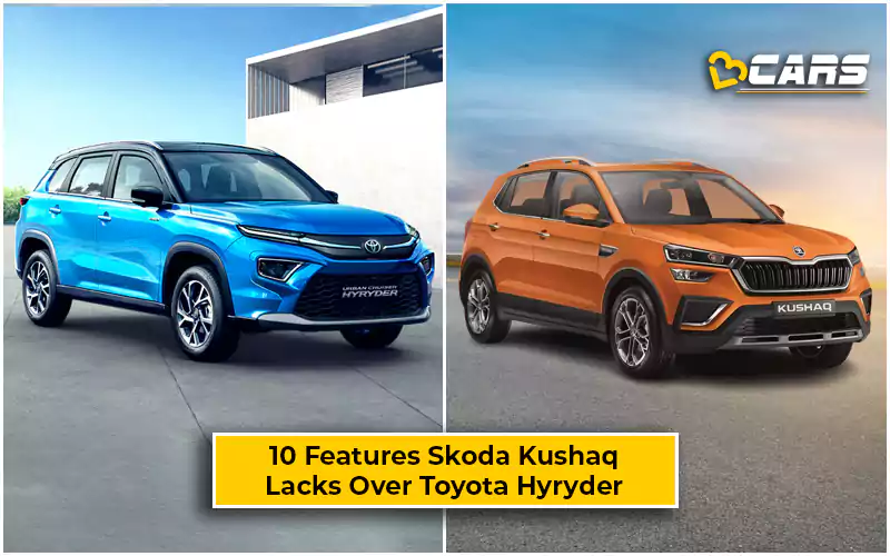 10 Features Toyota Urban Cruiser Hyryder Gets But Skoda Kushaq Doesn’t